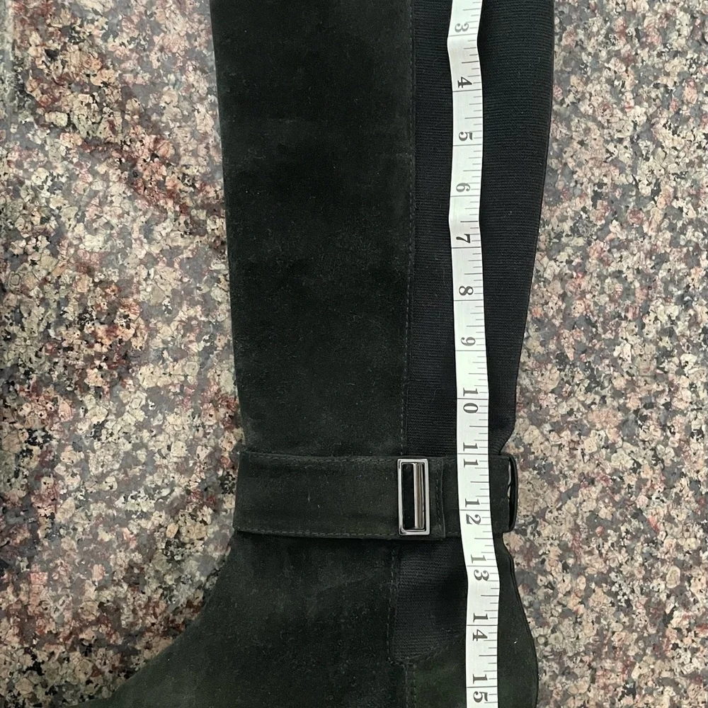 Aquatalia Giada Black Suede Leather
Tall Zip Up Riding Boots Size 7.5 - Picture 5 of 12
